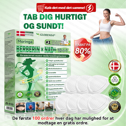 🔥 Kun 10 æsker tilbage! 30% ekstra rabat. GLORENDA® Moringa · Berberin × NAD+ Advanced 10-i-1-komponent: sikker, testet og effektiv til vægt, glukose, fordøjelse og energi.
