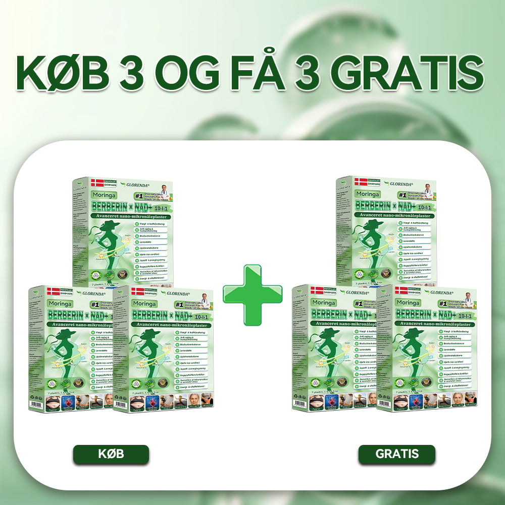 🔥 Kun 10 æsker tilbage! 30% ekstra rabat. GLORENDA® Moringa · Berberin × NAD+ Advanced 10-i-1-komponent: sikker, testet og effektiv til vægt, glukose, fordøjelse og energi.